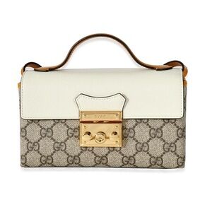 GUCCI Padlock Mini Crossbody Bag Brown/Natural Monogram